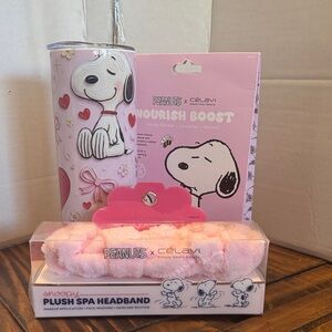 Peanuts x Celavi Snoopy Spa Set with Handcrafted Skinny Tumbler